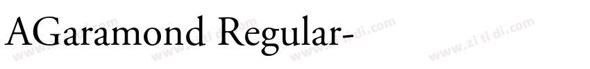 AGaramond Regular字体转换